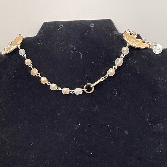 Vintage Multi Strand Gold Coin Necklace Stamped Japan - Picture 7 of 9